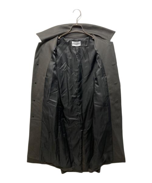 ATTACHMENT（アタッチメント）ATTACHMENT (アタッチメント) STUDIOUS (ステュディオス) 別注 BAL COLLAR COAT グレー サイズ:1の古着・服飾アイテム