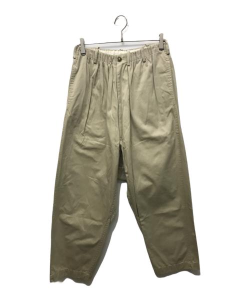 Y's for men（ワイズフォーメン）Y's for men (ワイズフォーメン) コットンワイドパンツ ベージュ サイズ:3の古着・服飾アイテム