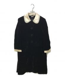 MIU MIU（ミュウミュウ）の古着「ベルベッドコート」｜ブラック