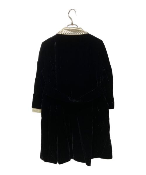 MIU MIU（ミュウミュウ）MIU MIU (ミュウミュウ) ベルベッドコート ブラック サイズ:40の古着・服飾アイテム