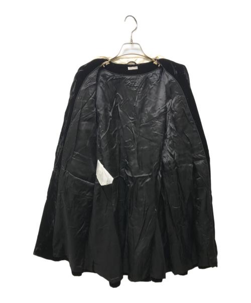 MIU MIU（ミュウミュウ）MIU MIU (ミュウミュウ) ベルベッドコート ブラック サイズ:40の古着・服飾アイテム