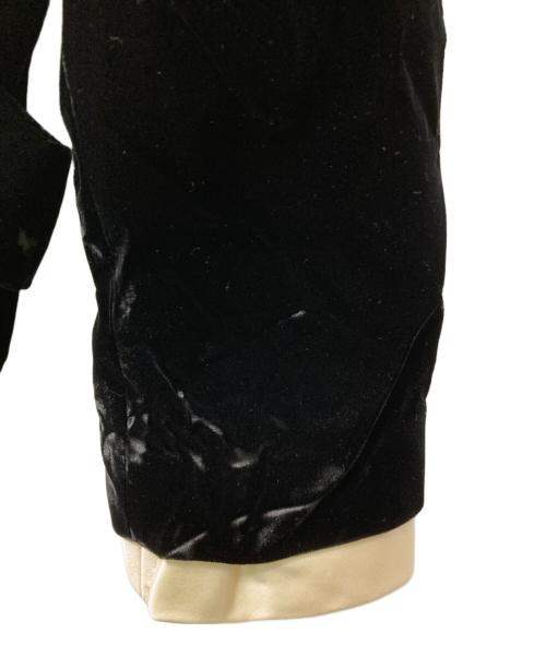 MIU MIU（ミュウミュウ）MIU MIU (ミュウミュウ) ベルベッドコート ブラック サイズ:40の古着・服飾アイテム