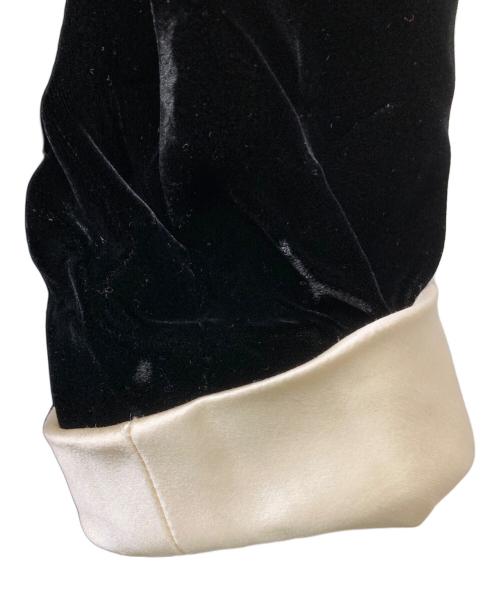 MIU MIU（ミュウミュウ）MIU MIU (ミュウミュウ) ベルベッドコート ブラック サイズ:40の古着・服飾アイテム