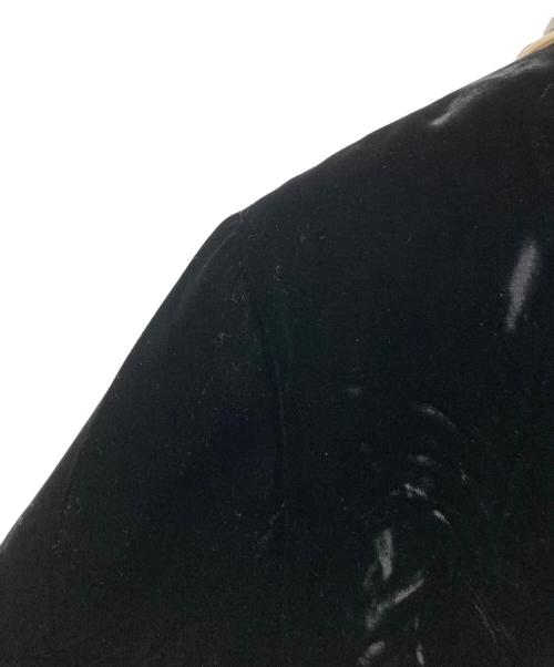 MIU MIU（ミュウミュウ）MIU MIU (ミュウミュウ) ベルベッドコート ブラック サイズ:40の古着・服飾アイテム