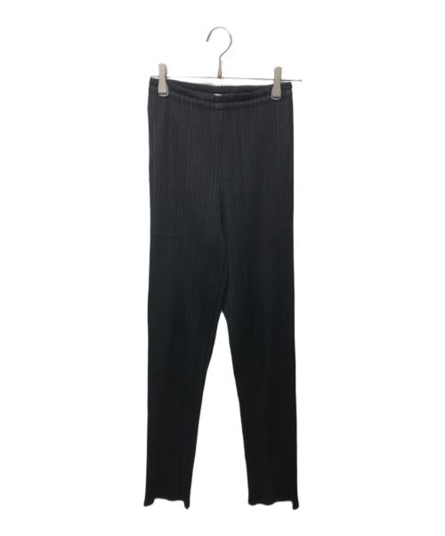 PLEATS PLEASE（プリーツプリーズ）PLEATS PLEASE (プリーツプリーズ) プリーツパンツ ブラック サイズ:2の古着・服飾アイテム