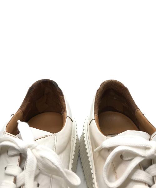 JIL SANDER（ジルサンダー）JIL SANDER (ジルサンダー) プラットフォームスニーカー ホワイト サイズ:37の古着・服飾アイテム