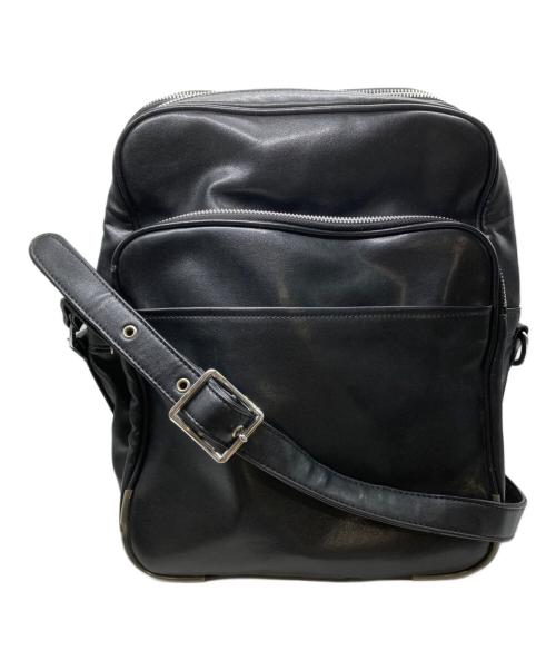 COMME des GARCONS（コムデギャルソン）COMME des GARCONS (コムデギャルソン) フェイクレザーショルダーバッグ ブラックの古着・服飾アイテム