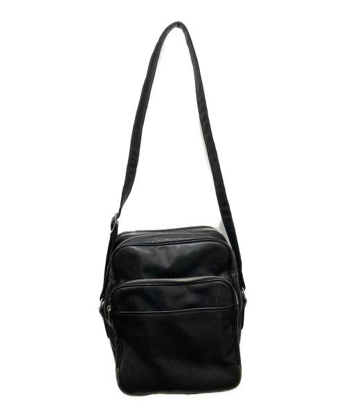 COMME des GARCONS（コムデギャルソン）COMME des GARCONS (コムデギャルソン) フェイクレザーショルダーバッグ ブラックの古着・服飾アイテム