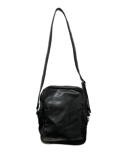 COMME des GARCONS（コムデギャルソン）COMME des GARCONS (コムデギャルソン) フェイクレザーショルダーバッグ ブラックの古着・服飾アイテム