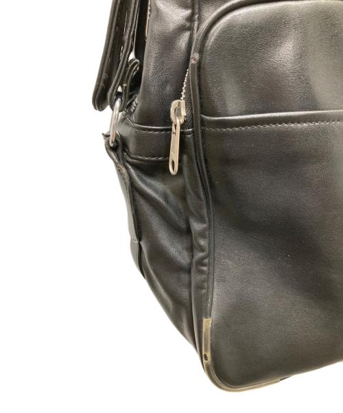 COMME des GARCONS（コムデギャルソン）COMME des GARCONS (コムデギャルソン) フェイクレザーショルダーバッグ ブラックの古着・服飾アイテム