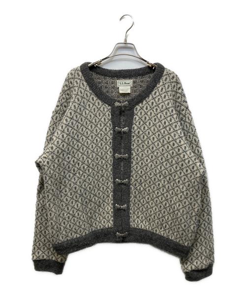 L.L.Bean（エルエルビーン）L.L.Bean (エルエルビーン) メタルフックチロリアンカーディガン グレー サイズ:Ｌの古着・服飾アイテム