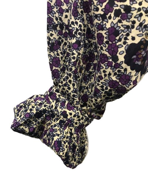 ne quittez pas（ヌキテパ）ne quittez pas (ヌキテパ) C.VOILE ETHNIC PRINT DRESS ネイビー×パープル サイズ:Freeの古着・服飾アイテム