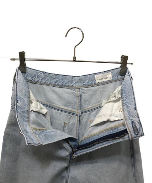 upper hights（アッパーハイツ）upper hights (アッパーハイツ) THE NIECE ハイライズストレートデニム ブルー サイズ:22の古着・服飾アイテム