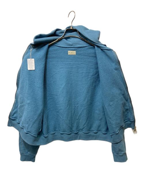 KAPITAL（キャピタル）KAPITAL (キャピタル) 裏毛 ZIP UP GYMパーカー ブルー サイズ:SIZE 3の古着・服飾アイテム