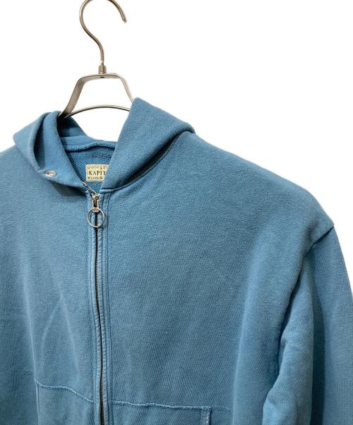 KAPITAL（キャピタル）KAPITAL (キャピタル) 裏毛 ZIP UP GYMパーカー ブルー サイズ:SIZE 3の古着・服飾アイテム