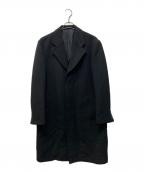 COMME des GARCONS HOMMEコムデギャルソン オム）の古着「MELTON LONG COAT」｜ブラック
