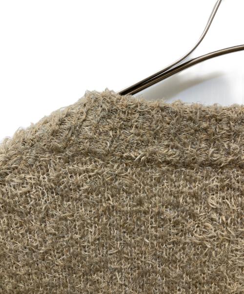 i`m here:（アイムヒアー）i`m here: (アイムヒアー) COTTON SHAGGY CARDIGAN ベージュ サイズ:M 未使用品の古着・服飾アイテム