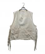 sillageシアージ）の古着「ベスト エプロン」｜ベージュ