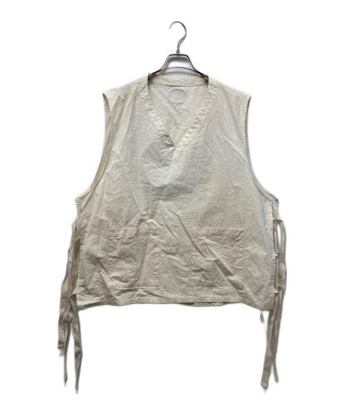 sillage（シアージ）sillage (シアージ) ベスト エプロン ベージュ サイズ:FREEの古着・服飾アイテム