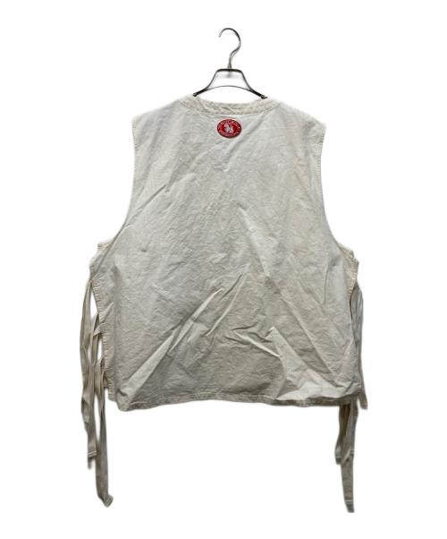 sillage（シアージ）sillage (シアージ) ベスト エプロン ベージュ サイズ:FREEの古着・服飾アイテム