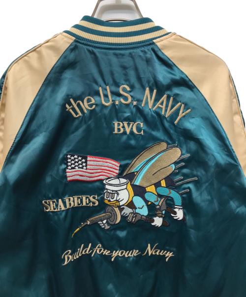 STRUGGLE FAMILY（ストラグルファミリー）STRUGGLE FAMILY (ストラグルファミリー) スカジャン レッド×グリーン サイズ:2XLの古着・服飾アイテム