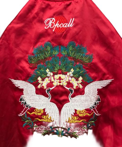 STRUGGLE FAMILY（ストラグルファミリー）STRUGGLE FAMILY (ストラグルファミリー) スカジャン レッド×グリーン サイズ:2XLの古着・服飾アイテム