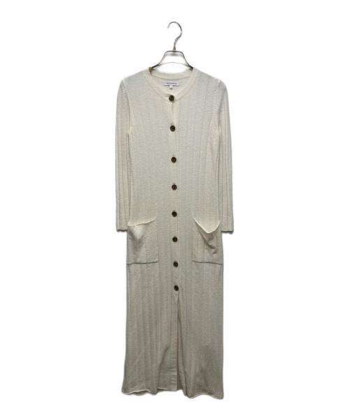 MADISON BLUE（マディソンブルー）MADISON BLUE (マディソンブルー) リブロングカーディガン ホワイト サイズ:XSの古着・服飾アイテム