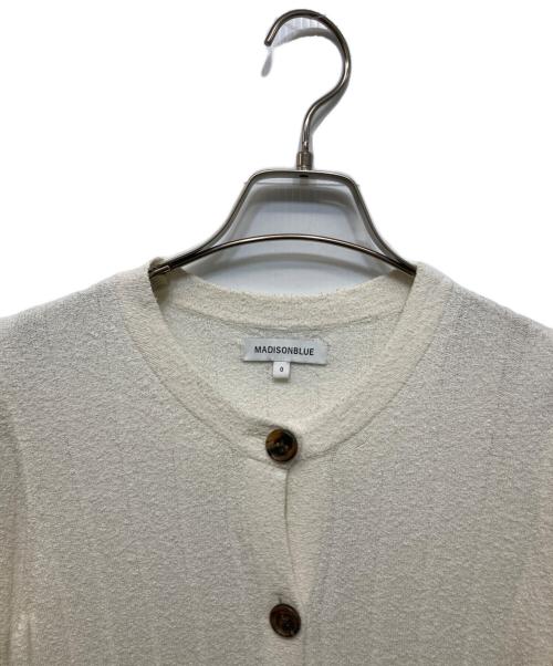MADISON BLUE（マディソンブルー）MADISON BLUE (マディソンブルー) リブロングカーディガン ホワイト サイズ:XSの古着・服飾アイテム