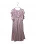 HER LIP TO（ハーリップトゥ）の古着「Marguerite Open Shoulder Dress」｜ピンク