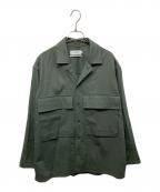 Graphpaperグラフペーパー）の古着「Wooly Cotton Military Jacket」｜オリーブ