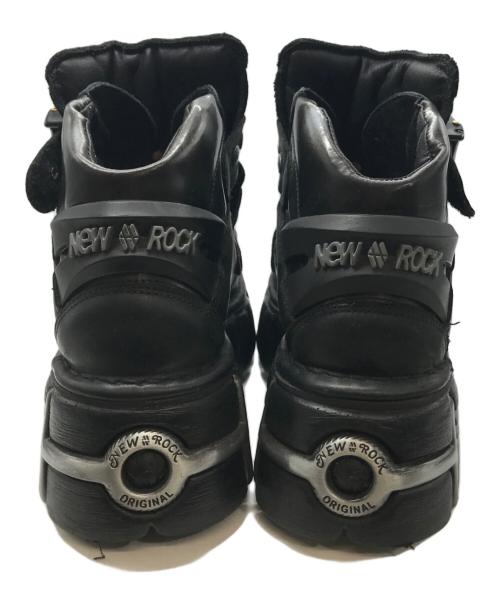 NEW ROCK（ニューロック）new rock (ニューロック) ANKLE BOOT METALLIC ブラック サイズ:42の古着・服飾アイテム