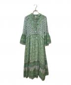Ron Hermanロンハーマン）の古着「フラワープリントワンピース」｜グリーン