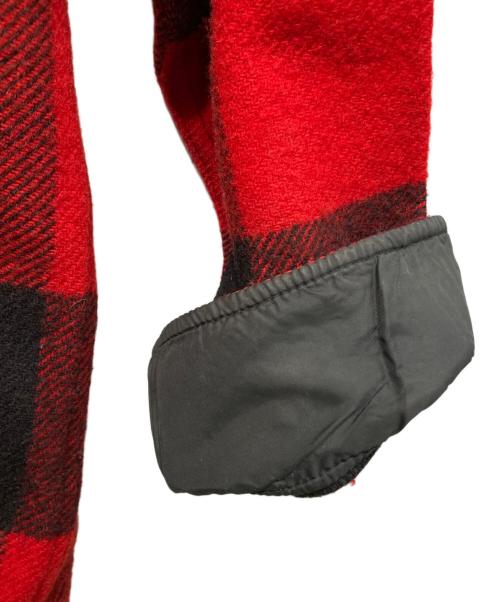 WOOLRICH（ウールリッチ）WOOLRICH (ウールリッチ) バッファローチェックスタッグジャケット レッド×ブラック サイズ:Mの古着・服飾アイテム