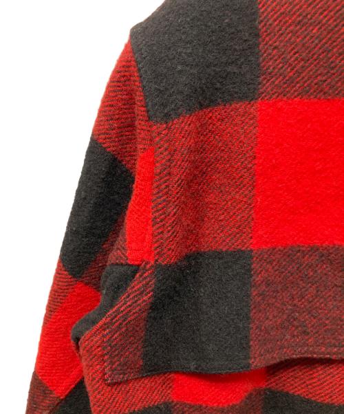 WOOLRICH（ウールリッチ）WOOLRICH (ウールリッチ) バッファローチェックスタッグジャケット レッド×ブラック サイズ:Mの古着・服飾アイテム