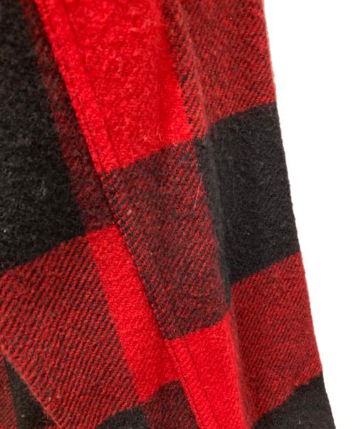 WOOLRICH（ウールリッチ）WOOLRICH (ウールリッチ) バッファローチェックスタッグジャケット レッド×ブラック サイズ:Mの古着・服飾アイテム