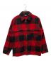 WOOLRICH（ウールリッチ）の古着「バッファローチェックスタッグジャケット」｜レッド×ブラック