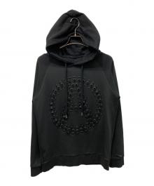 99%is（ナインティナインパーセントイズ）の古着「スタッズプルオーバーパーカー」｜ブラック