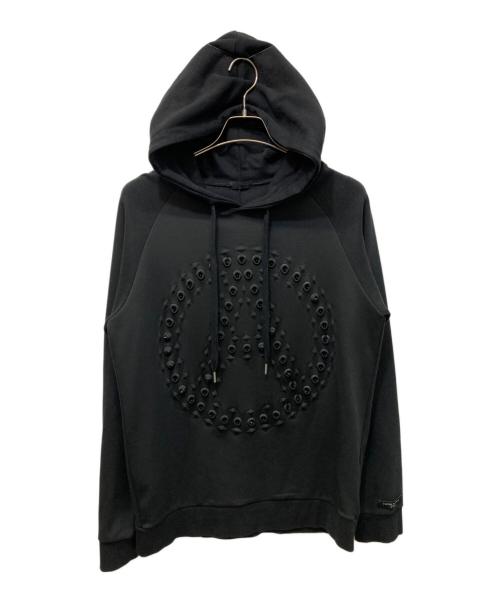 99%is（ナインティナインパーセントイズ）99%is (ナインティナインパーセントイズ) スタッズプルオーバーパーカー ブラック サイズ:無の古着・服飾アイテム