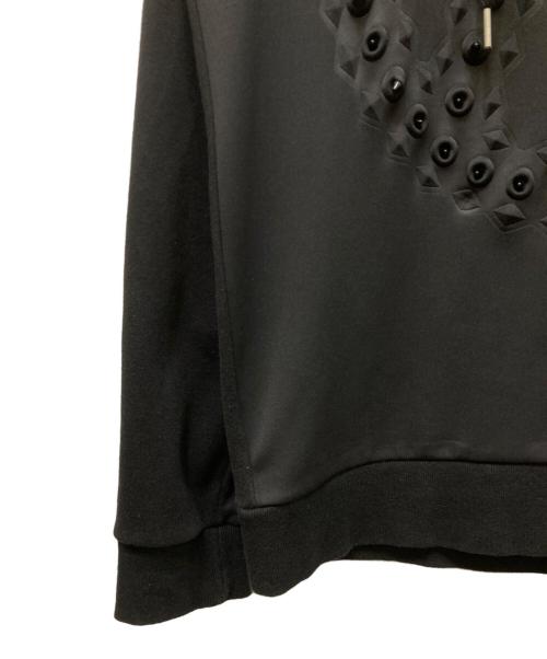 99%is（ナインティナインパーセントイズ）99%is (ナインティナインパーセントイズ) スタッズプルオーバーパーカー ブラック サイズ:無の古着・服飾アイテム
