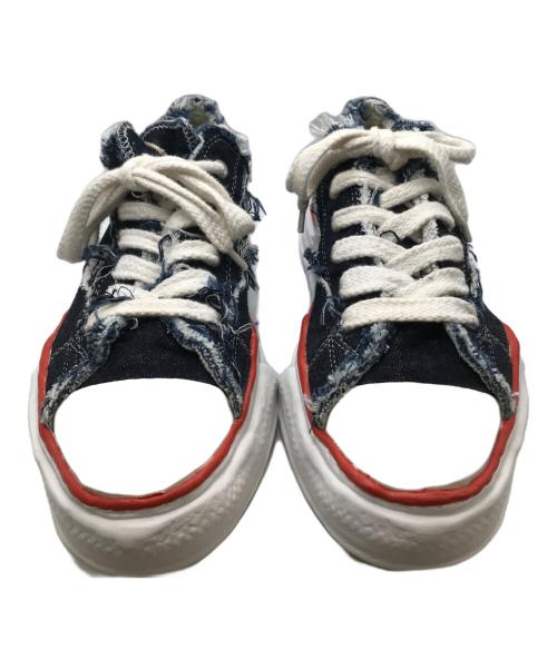 Maison MIHARA YASUHIRO（メゾン ミハラ ヤスヒロ）Maison MIHARA YASUHIRO (メゾン ミハラ ヤスヒロ) NIGEL CABOURN (ナイジェルケーボン) LOW CUT ONE WASH 12oz デニム カットオフ スニーカー インディゴ サイズ:44の古着・服飾アイテム