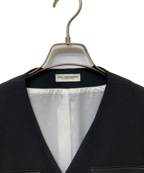 DICH HENDERSON（ディッチ ヘンダーソン）DICH HENDERSON (ディッチ ヘンダーソン) camembert vest ブラック サイズ:FREEの古着・服飾アイテム