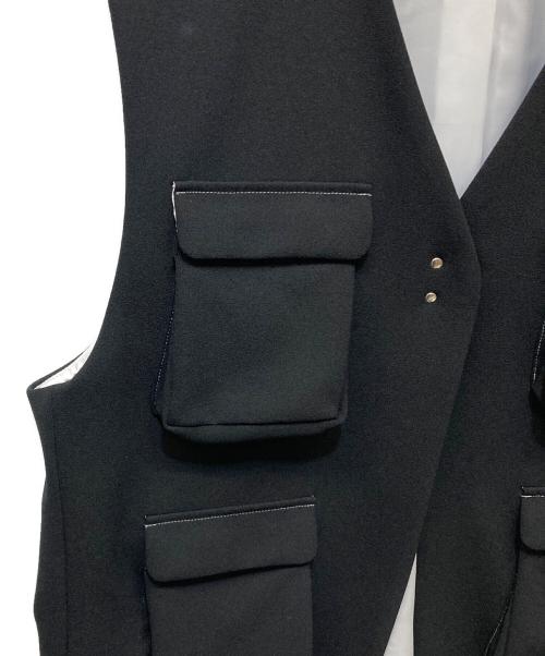 DICH HENDERSON（ディッチ ヘンダーソン）DICH HENDERSON (ディッチ ヘンダーソン) camembert vest ブラック サイズ:FREEの古着・服飾アイテム