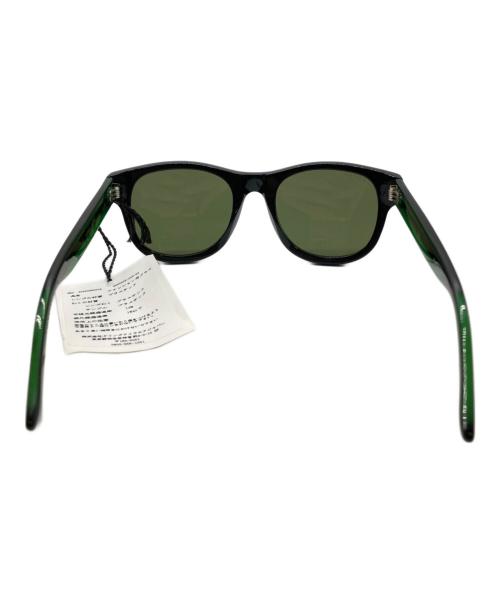 GUCCI（グッチ）GUCCI (グッチ) シェリーラインサングラス ブラック×グリーン サイズ:52□21-145の古着・服飾アイテム