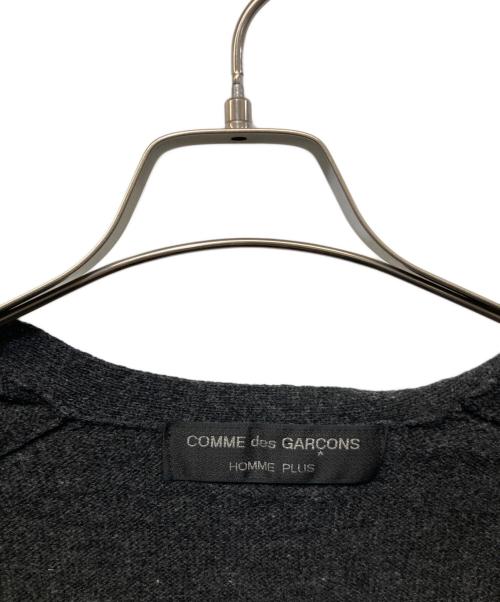 COMME des GARCONS HOMME PLUS（コムデギャルソンオムプリュス）COMME des GARCONS HOMME PLUS (コムデギャルソンオムプリュス) 90’S 袖切替ジップカーディガン グレー×ブラック サイズ:不明の古着・服飾アイテム