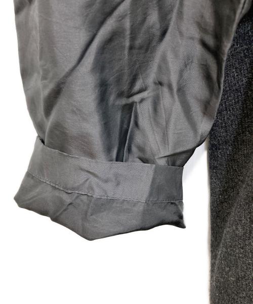 COMME des GARCONS HOMME PLUS（コムデギャルソンオムプリュス）COMME des GARCONS HOMME PLUS (コムデギャルソンオムプリュス) 90’S 袖切替ジップカーディガン グレー×ブラック サイズ:不明の古着・服飾アイテム