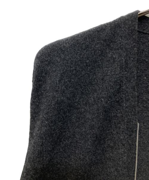 COMME des GARCONS HOMME PLUS（コムデギャルソンオムプリュス）COMME des GARCONS HOMME PLUS (コムデギャルソンオムプリュス) 90’S 袖切替ジップカーディガン グレー×ブラック サイズ:不明の古着・服飾アイテム