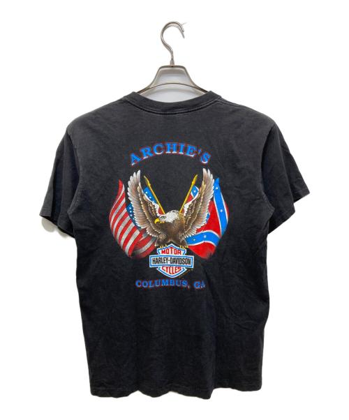 HARLEY-DAVIDSON（ハーレーダビッドソン）HARLEY-DAVIDSON (ハーレーダビッドソン) イーグルプリントTシャツ ブラック サイズ:Lの古着・服飾アイテム