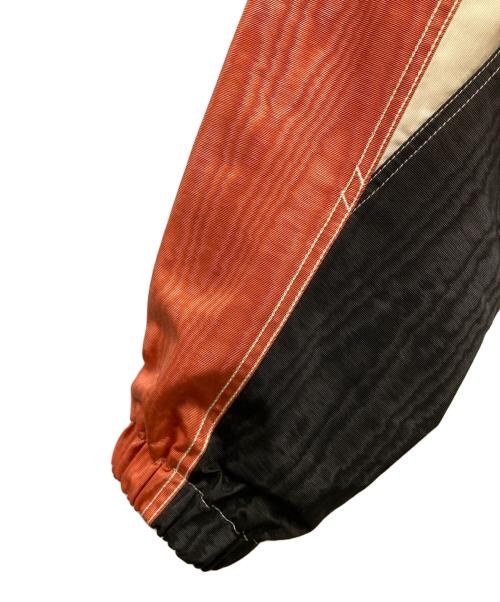 MARINE SERRE（マリーンセル）marine serre (マリーンセル) トラックジャケット ベージュ×ブラック サイズ:Lの古着・服飾アイテム