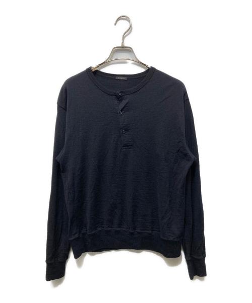 COMOLI（コモリ）COMOLI (コモリ) ヘンリーネックニット ブラック サイズ:3の古着・服飾アイテム