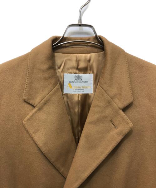 Aquascutum（アクアスキュータム）Aquascutum (アクアスキュータム) カシミヤチェスターコート ベージュ サイズ:不明　の古着・服飾アイテム
